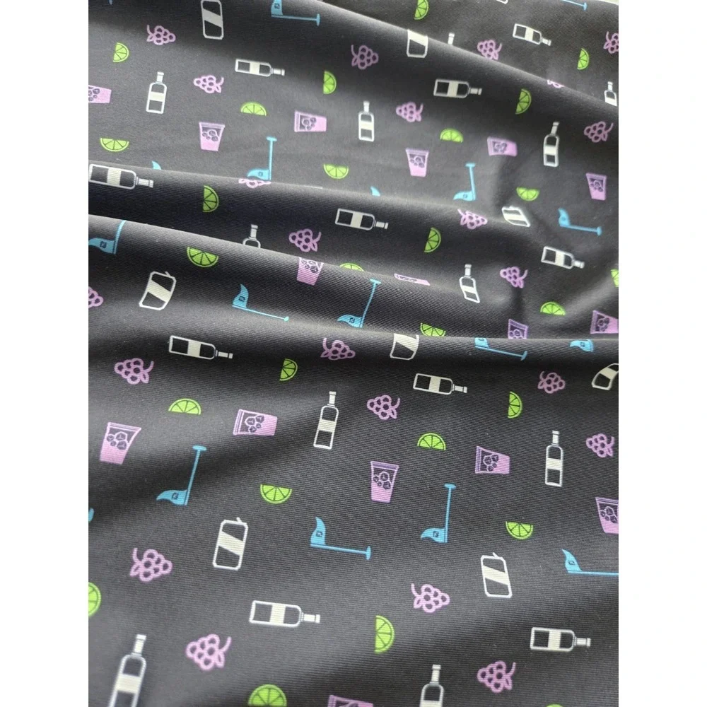 Footjoy‎ FJ Polo Shirt Size Large Blue Golf & Liquor Polka Dot Bulle Rock